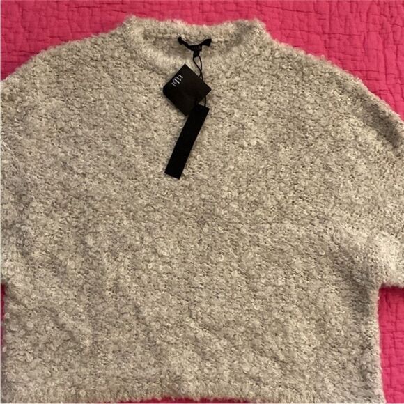 Tibi Cozy Cream cropped Sweater, XS - Picture 2 of 8